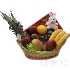 Delicious Fruit & Chocolates Basket (Premium)